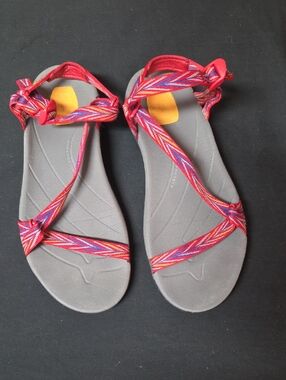 Teva Women’s Strappy Red Multi-Color Outdoor Sandals